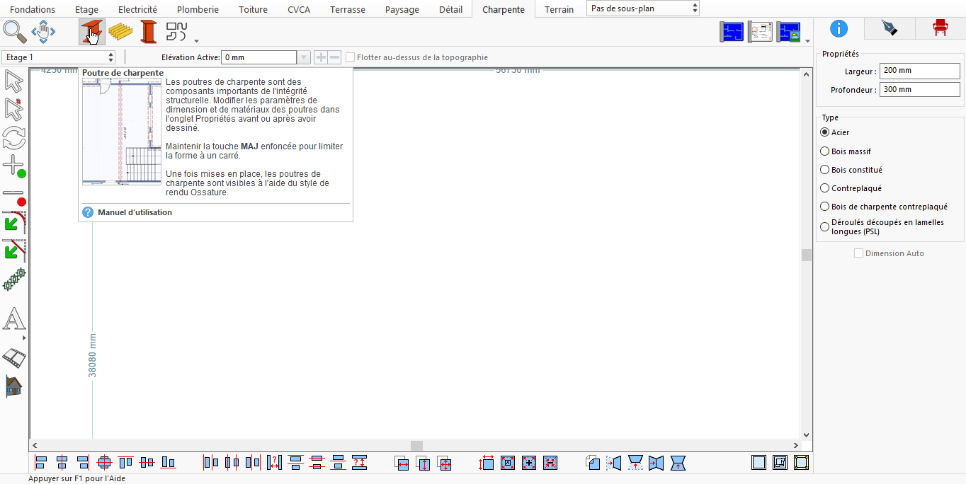 Comment ajouter une Solive de charpente ?